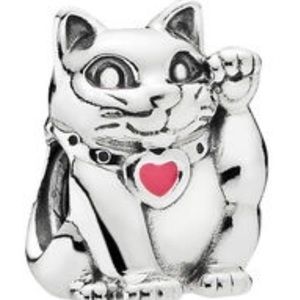 Authentic Pandora Lucky Cat Charm